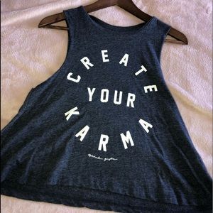 Muscle tee perfect for working out or a coffee!